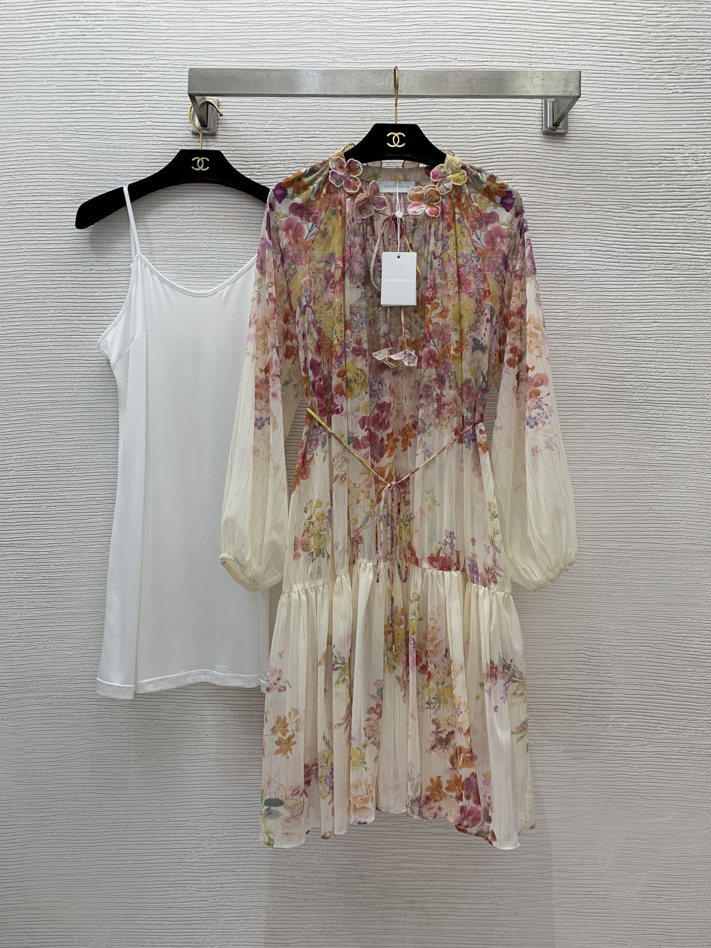 Zimmermann Clothing Dresses Printing Chiffon Spring/Summer Collection Long Sleeve
