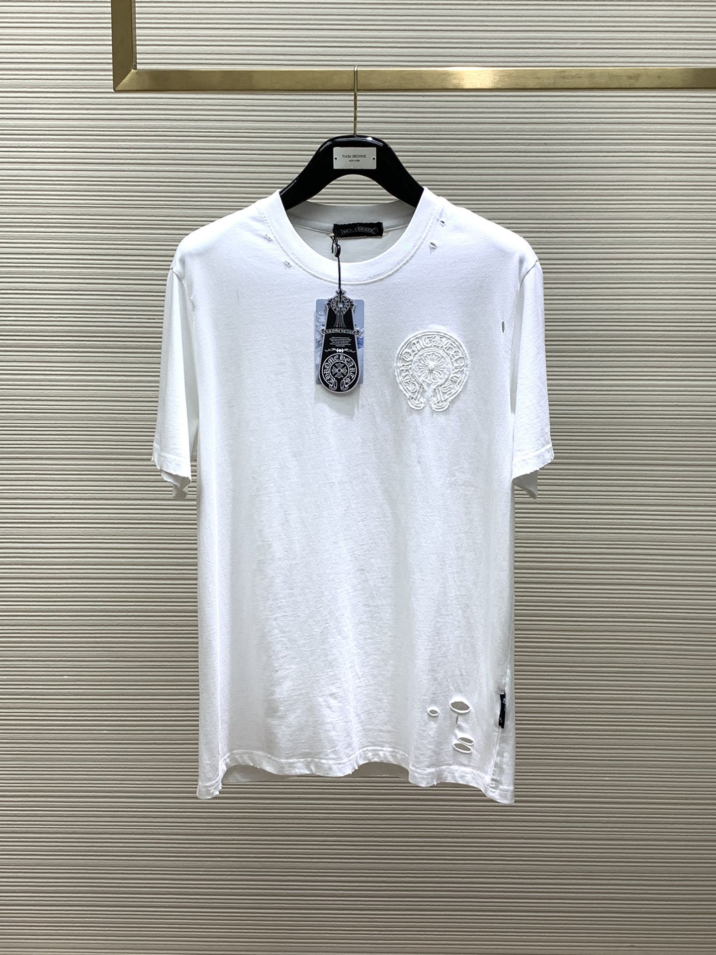 Chrome Hearts Clothing T-Shirt Embroidery Summer Collection Fashion Short Sleeve