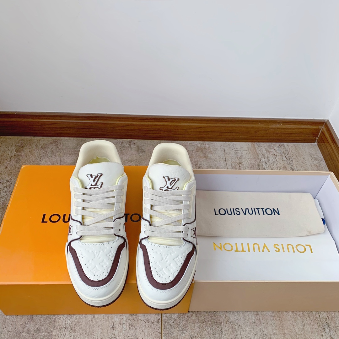 Louis Vuitton Shoes Sneakers Unisex Women Men Calfskin Cowhide TPU Sweatpants