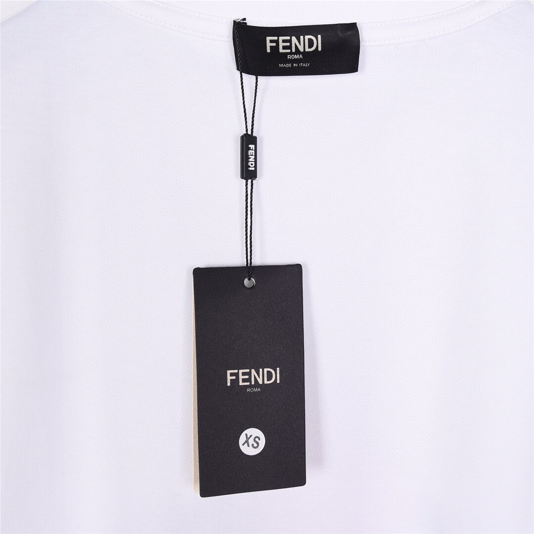 FENDI 芬迪 藤原浩联名 喷火龙印花短袖T恤