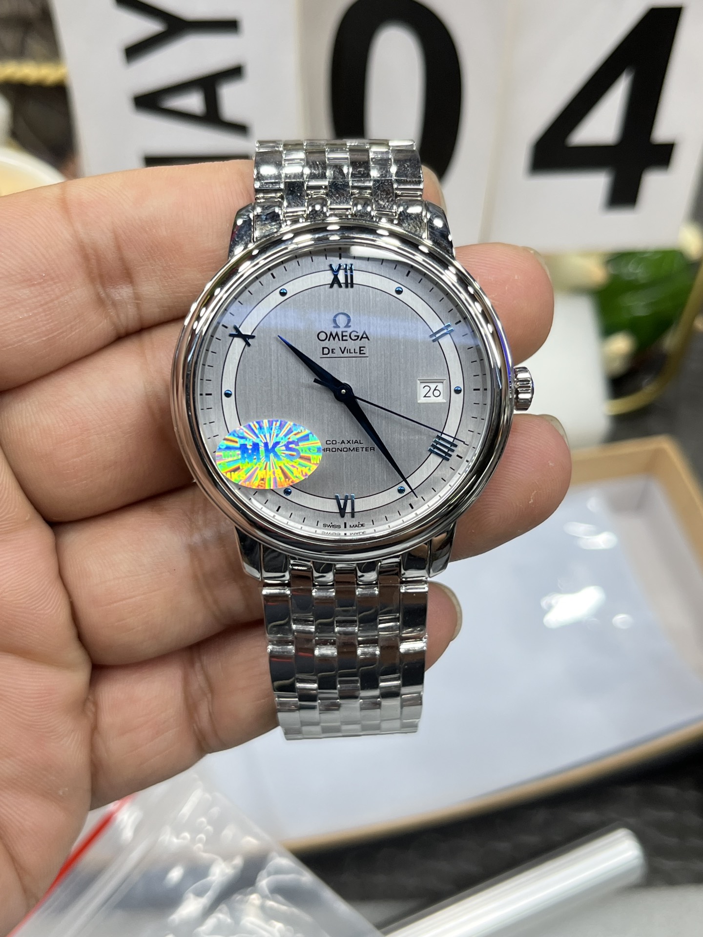 오메가 드빌 프레스티지 39.5mm 남성 자동 기계식 MKS공장 시계 레플리카 44617