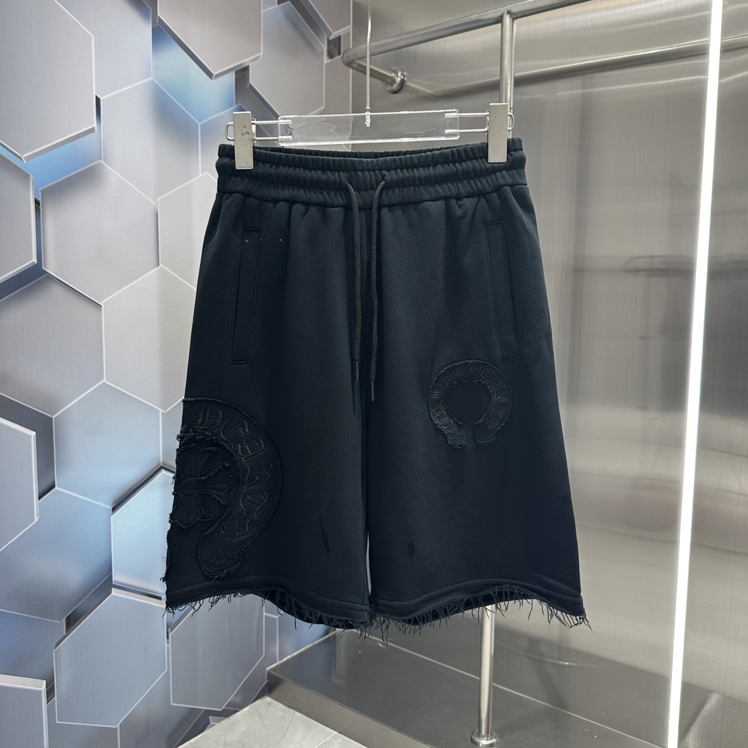Chrome Hearts 1:1
 Clothing Shorts Black Unisex Spring/Summer Collection