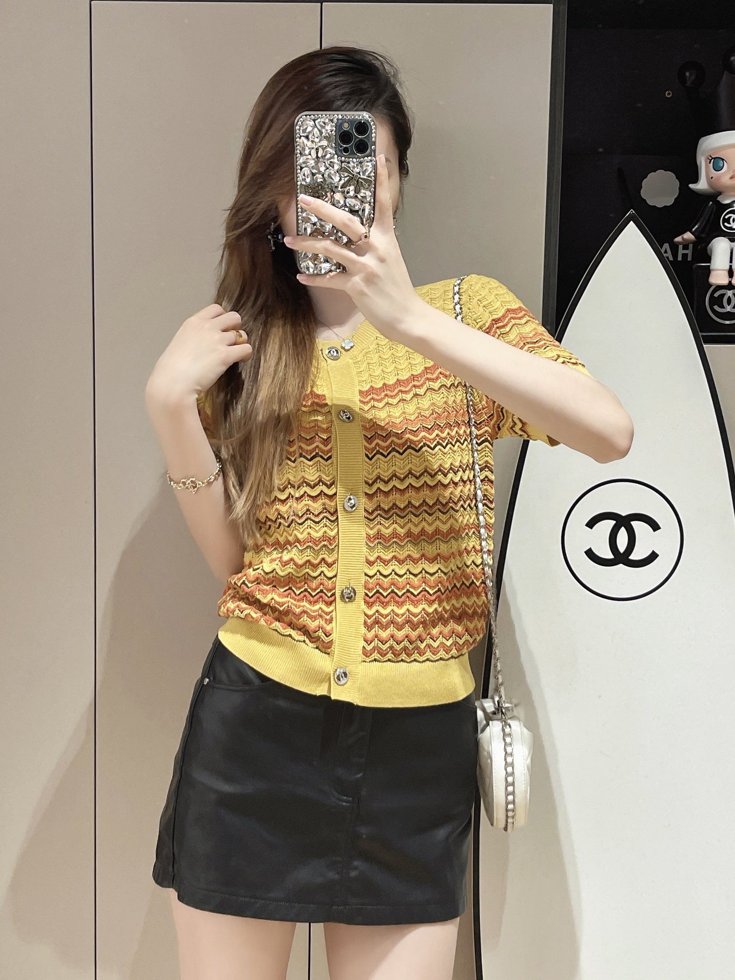 Chanel Ropa Camiseta Tejido Colección de verano Manga corta