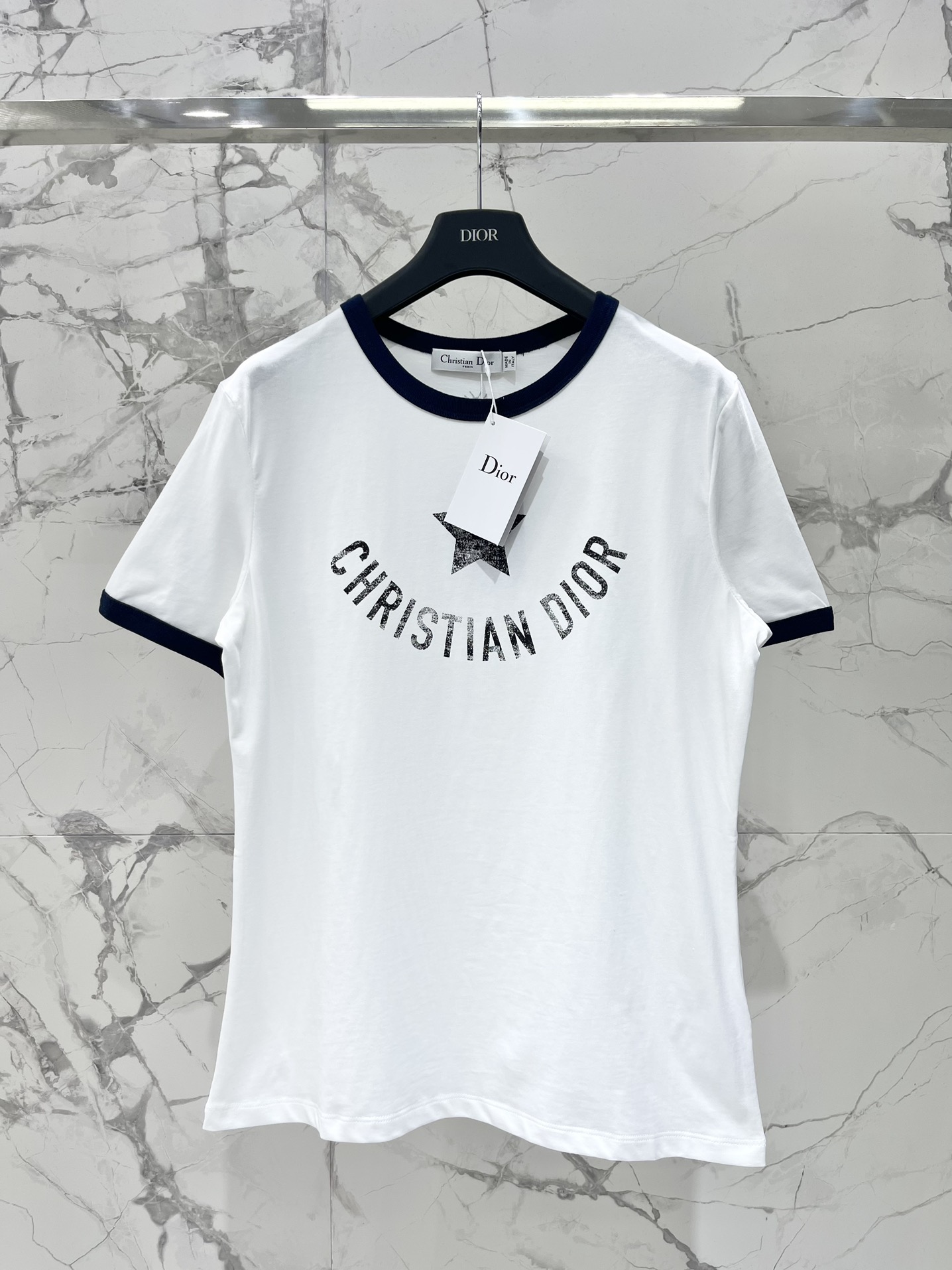 Dior Kleidung T-Shirt Drucken Baumwolle Sommerkollektion Fashion
