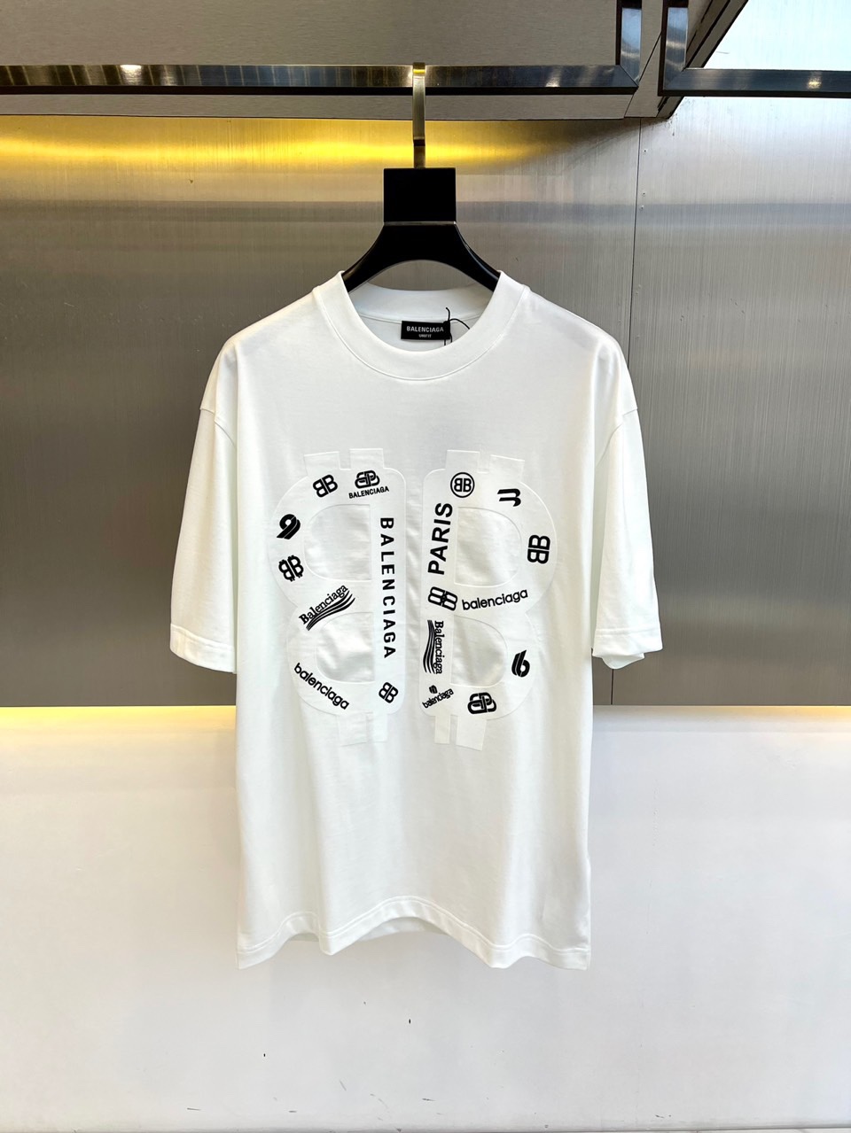 Balenciaga Clothing T-Shirt Cotton Summer Collection Short Sleeve