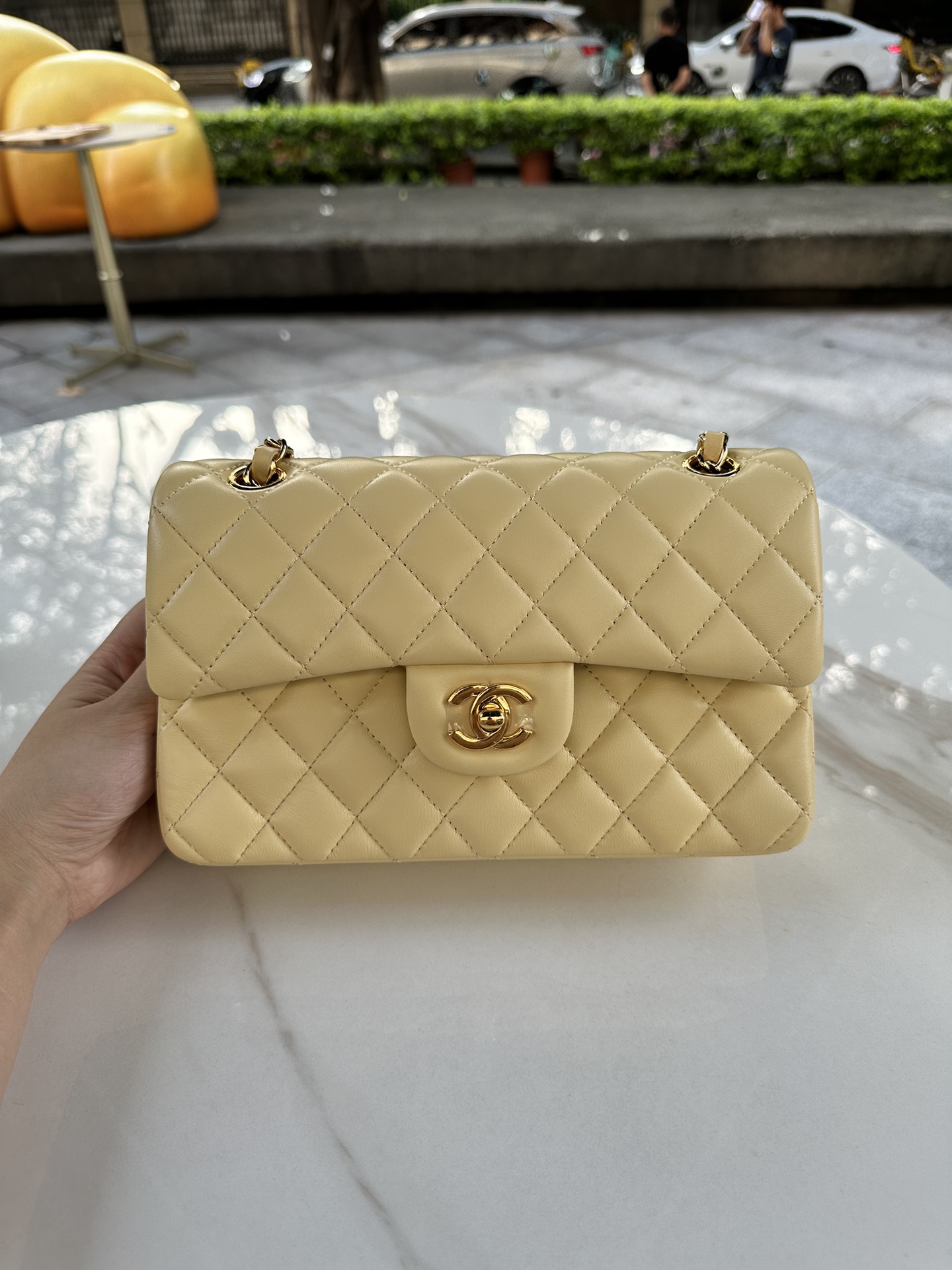 特 升级版。白金版 正品级 
香奶奶百年经典款CF2.55菱格羊皮🐑全钢金银五金CF 23cm 非常有女