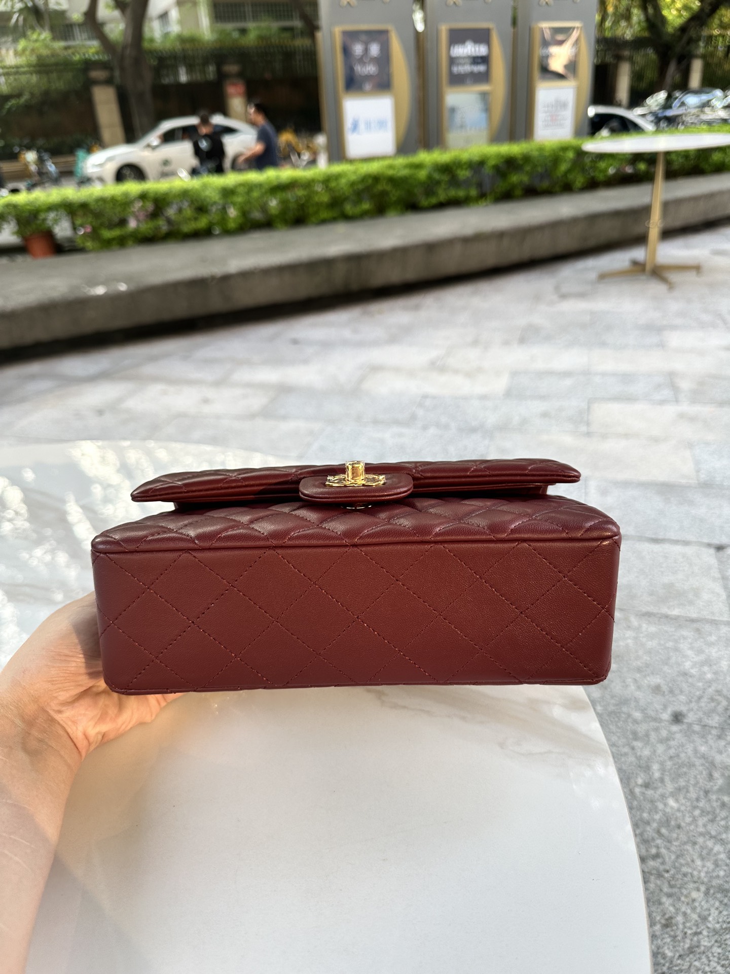 特 升级版。白金版 正品级 
香奶奶百年经典款CF2.55菱格羊皮🐑全钢金银五金CF 23cm 非常有女