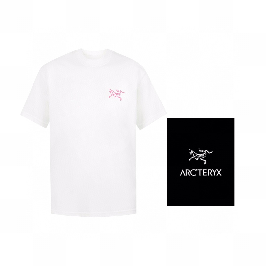 ARC’TERYX 始祖鸟 24ss短袖T恤 粉色标志性小鸟LOGO 印花