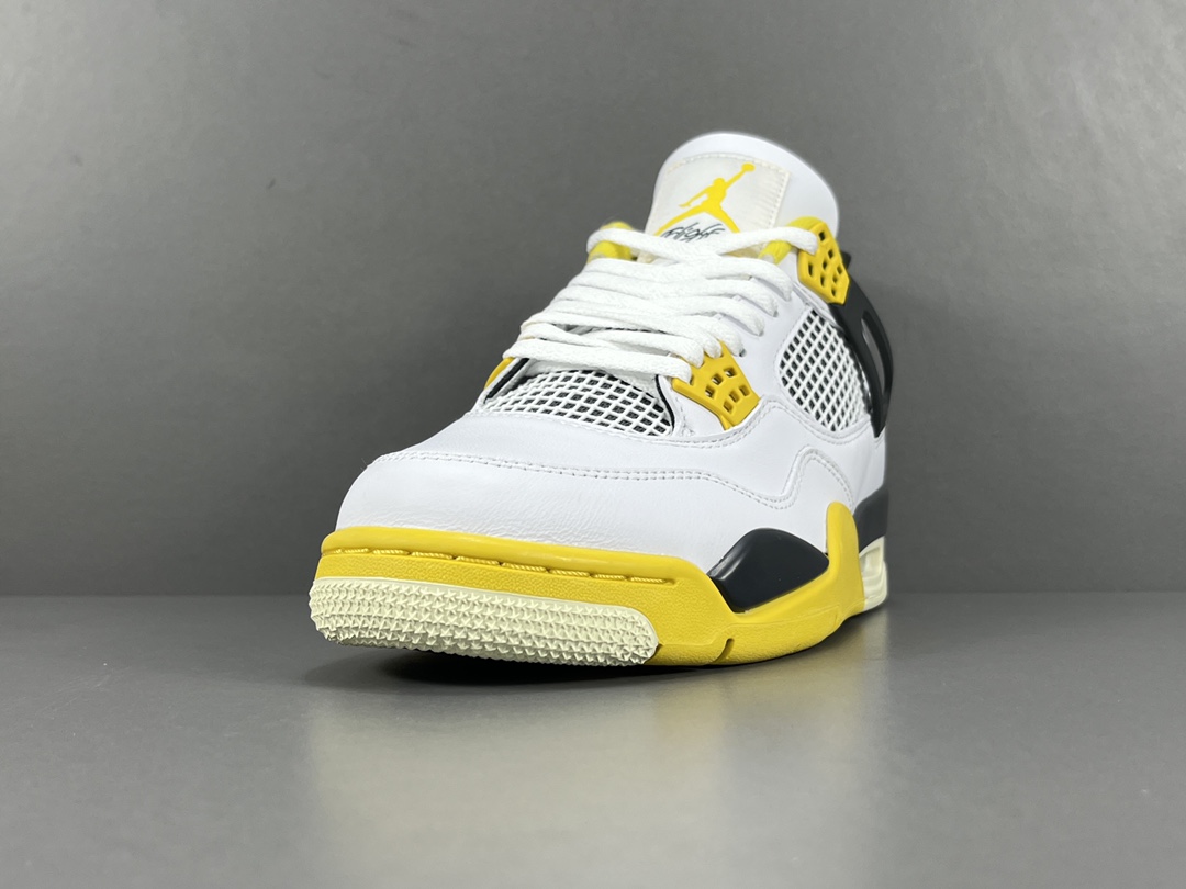 OG纯原出品-JordanAirJordan4VividSulfurAJ4黑白黄AQ9129-101AJ