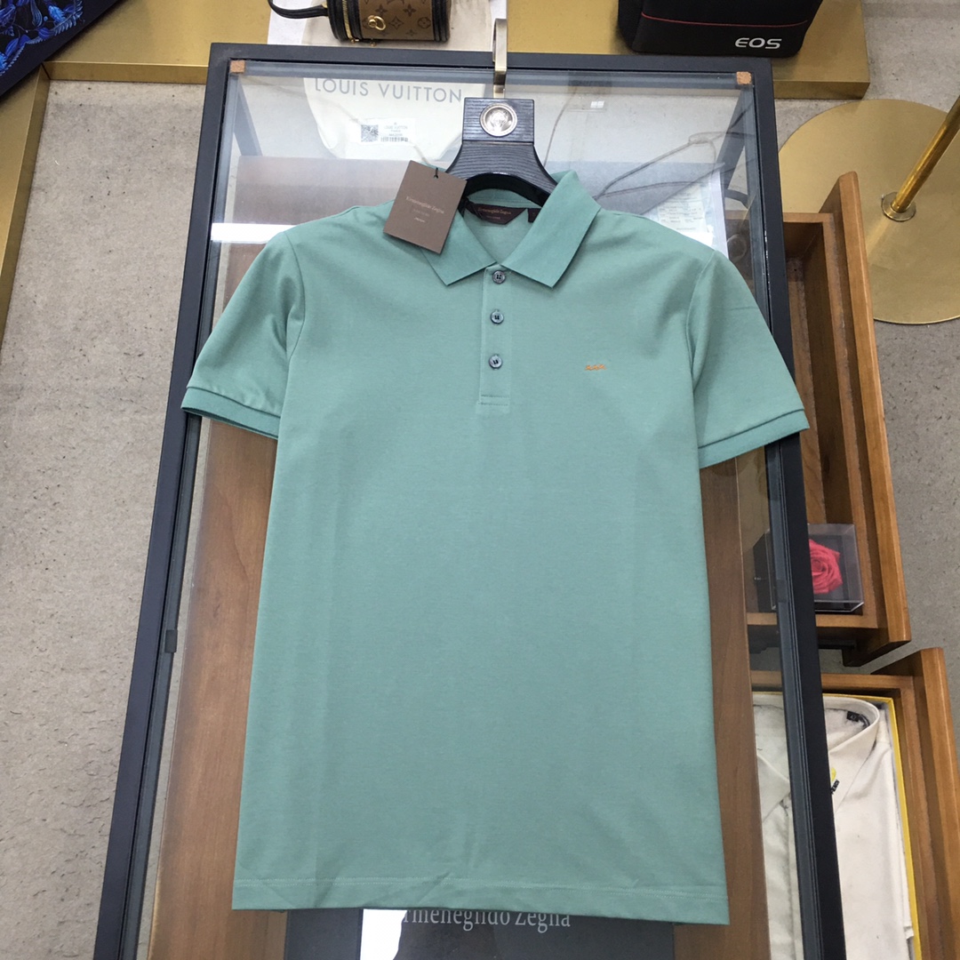 专柜新品Z.ZEGN...S-2xl11色2024春夏新品时尚POLO/翻领短袖高级定制百搭款式任何人都