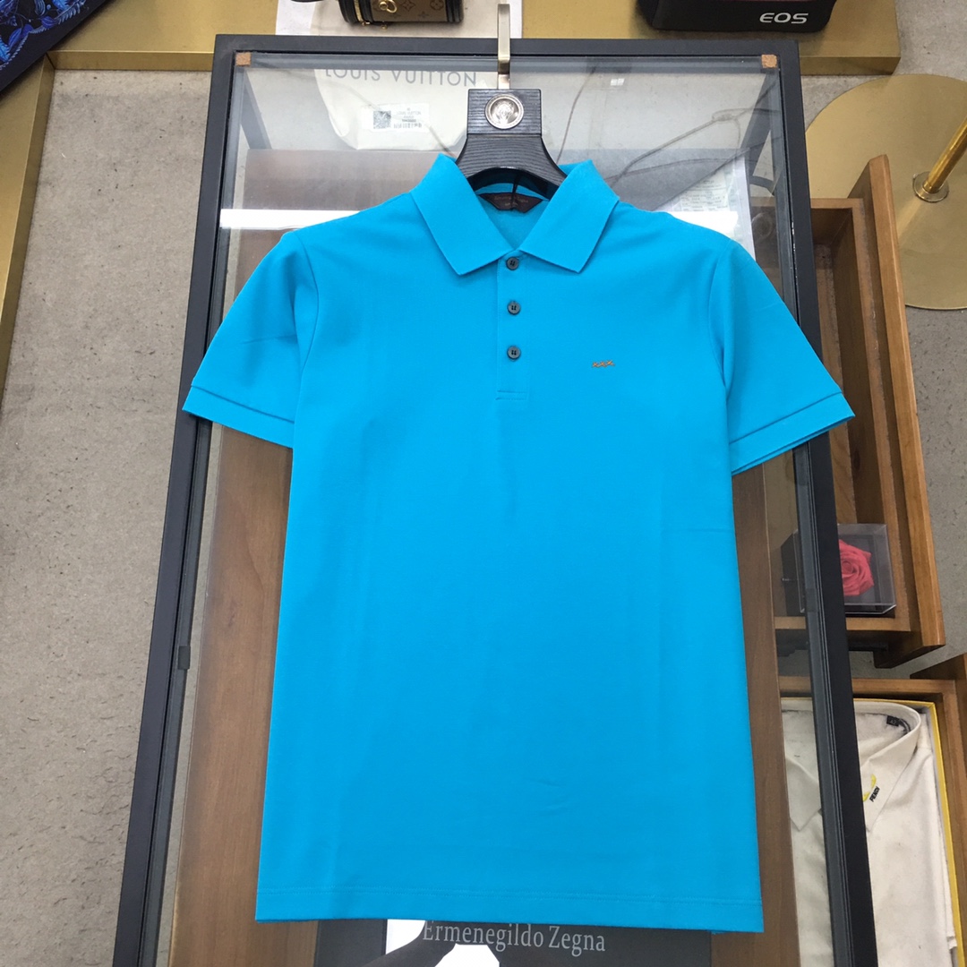 专柜新品Z.ZEGN...S-2xl11色2024春夏新品时尚POLO/翻领短袖高级定制百搭款式任何人都