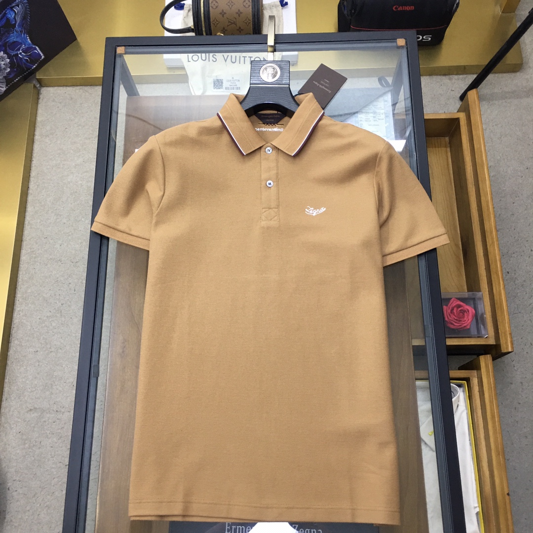 专柜新品Z.ZEGN...S-2xl2024春夏新品时尚POLO/翻领短袖高级定制百搭款式任何人都可以轻