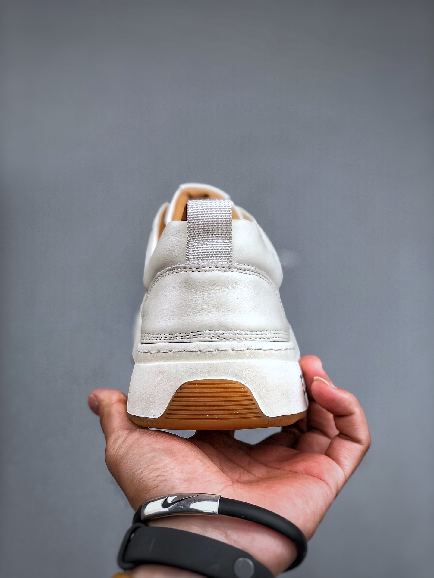 ECCO 2024 popular men's casual all-match casual white shoes