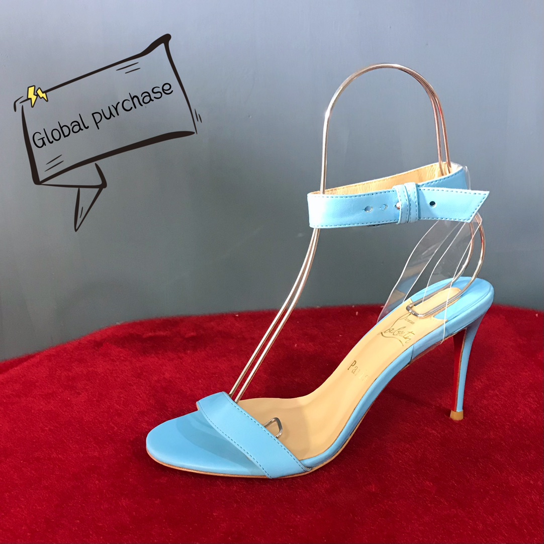 NO:100109,High-end customization 2027 spring and summer sandals classic series!  H8.5Cm, size 34-42. Customized models are not refunded or exchanged. L39-007 Sky Blue Cowhide, official website synchronized. Standard European code Reference:L39-007 Color:sky blue Material:cowhide/PVC Lining:goat leather Heel height:8.5Cm Sole:leather sole Size:EU 34-42 (US 4-11):,,christian louboutin,sandals,cowhide19860909高端订制 2027春夏凉鞋精典款系列！ H8.5Cm,尺码34-42码.订制款不退不换L39-007天空蓝牛皮,官网同步 标准欧码 Reference:L39-007 Color:sky blue Material:cowhide/PVC Lining:goat leather Heel heigh:8.5Cm Sole:leather sole Size:EU 34－42（US 4一11) :,,christian louboutin,sandals,cowhide,Women's Shoes