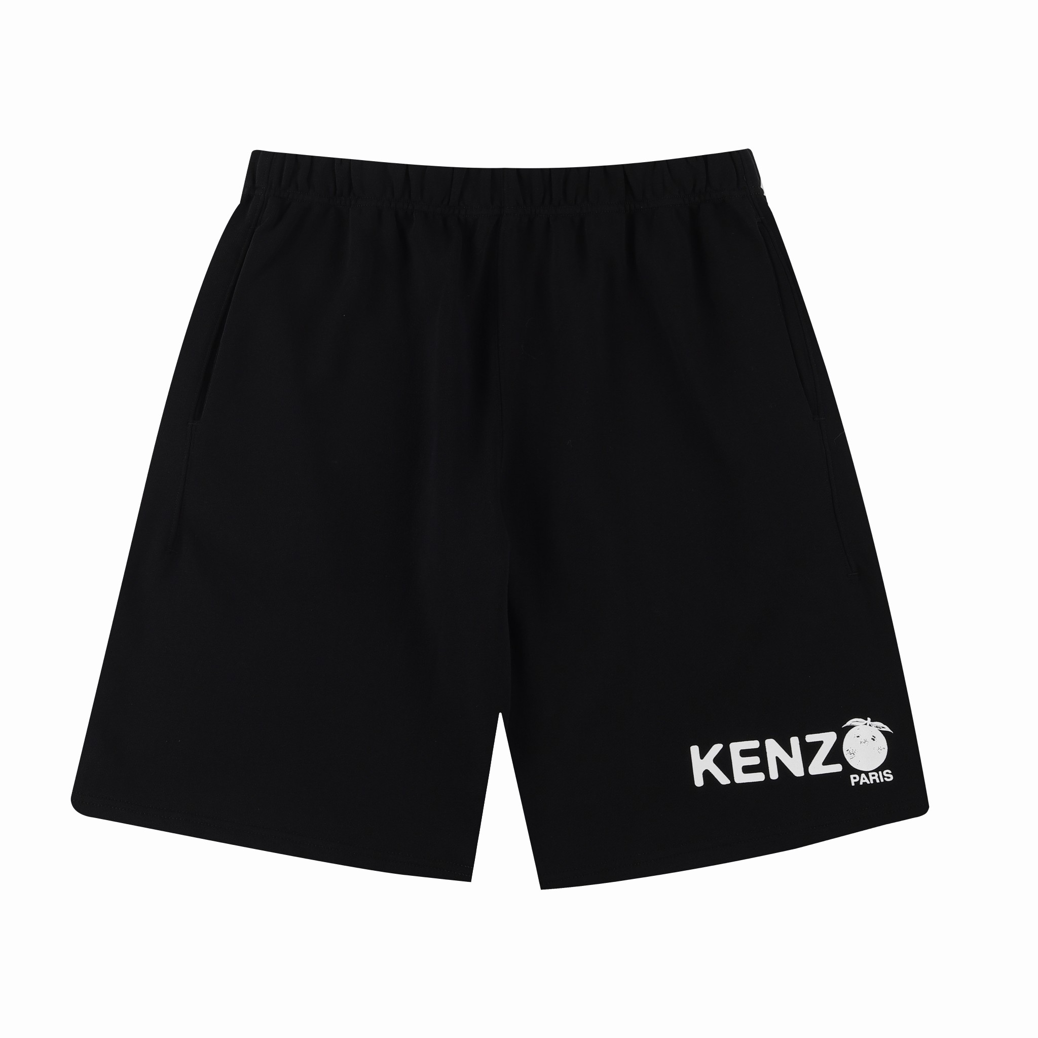 KENZ*2024SS Pantalones cortos de primavera/verano nuevos, KZ Orange, estampado de letras de naranja en la parte delante…