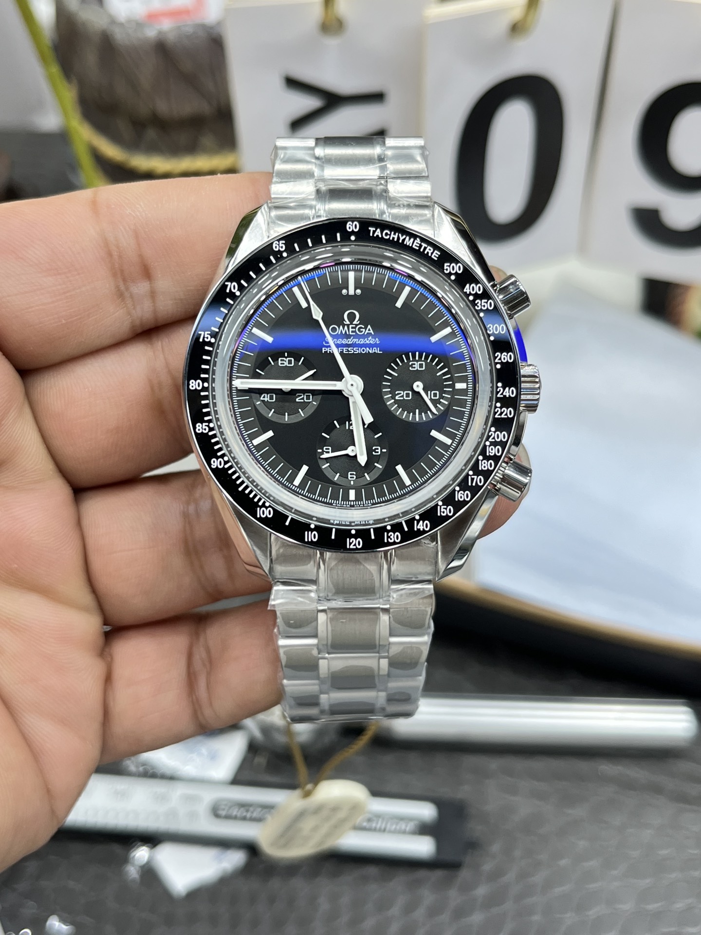 오메가 스피드마스터 44mm 남성 크로노그래프 자동 기계식 OP공장 시계 레플리카 44620