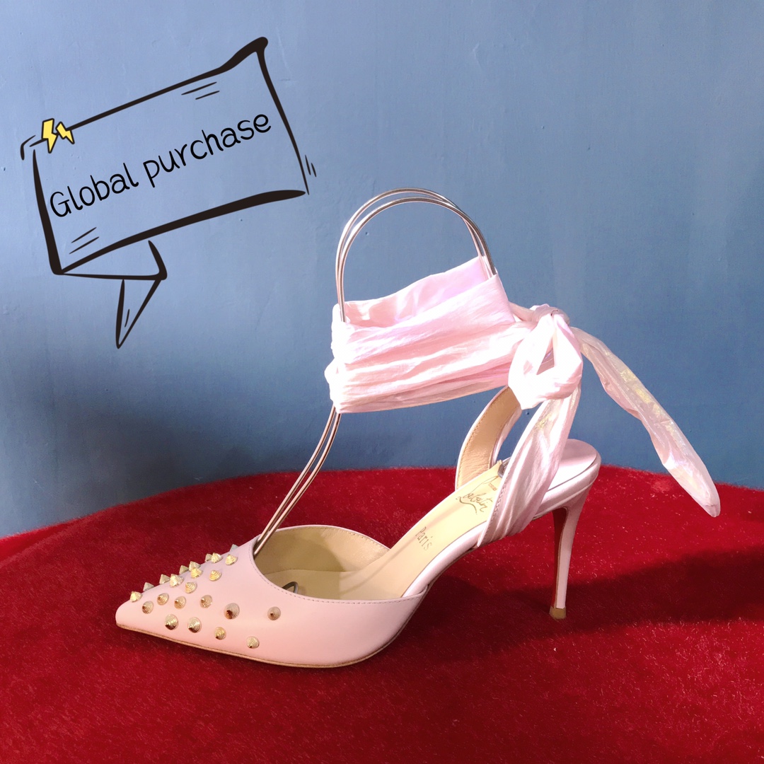 NO:100148,High-end custom rivet design classic series!  H8.5Cm, size 34-42. Customized versions are not refundable or exchanged. 9039- Pink cowhide fantasy color fantasy ribbon. Standard European code. Reference: 9039- Color:pink/golf Material:cowhide Lining: goat leather Heel height:8.5Cm Sole:leather sole Size:EUR 34-42 (US 4-11):,,christian louboutin,cowhide19860909高端订制 铆钉设计精典款系列！ H8.5Cm,尺码34-42码.订制款不退不换9039-粉牛皮幻彩粉丝带 标准欧码 Reference:9039- Color:pink/golf Material:cowhide Lining: goat leather Heel heigh:8.5Cm Sole:leather sole Size:EUR 34－42（US 4一11) :,,christian louboutin,cowhide,Women's Shoes