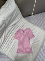 Chanel Vêtements Chemises & Chemisiers Couleur rose Blanc Tricot SMLAA23988250 1 Chanel Vêtements Chemises & Chemisiers Couleur rose Blanc Tricot SMLAA23988250