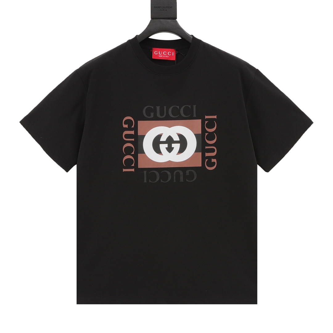 Gucci Odzież T-Shirt Drukowanie Bawełna Długi rękaw