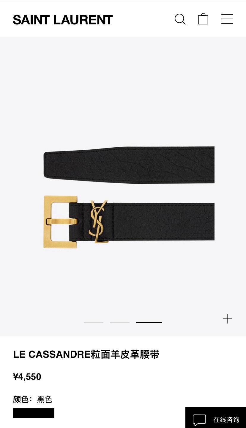 [YSL Belts]Saint Laurent