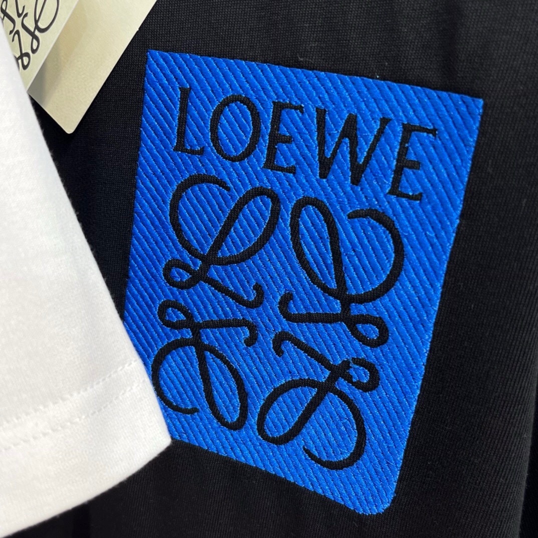 Loewe罗意威2024春夏Lo*weAnagram刺绣标识口袋短袖T恤经典著作和特性设计,时尚达人必收