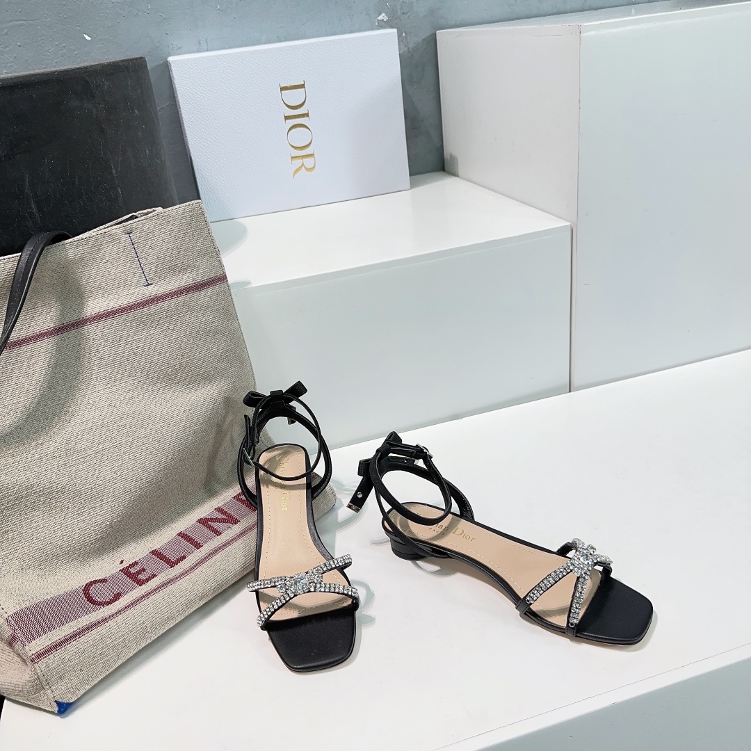 Dior Schuhe Pumps Mit Hohem Absatz Sandalen Online aus China Echtleder Lackleder Schaffell Frühling/Sommer Kollektion