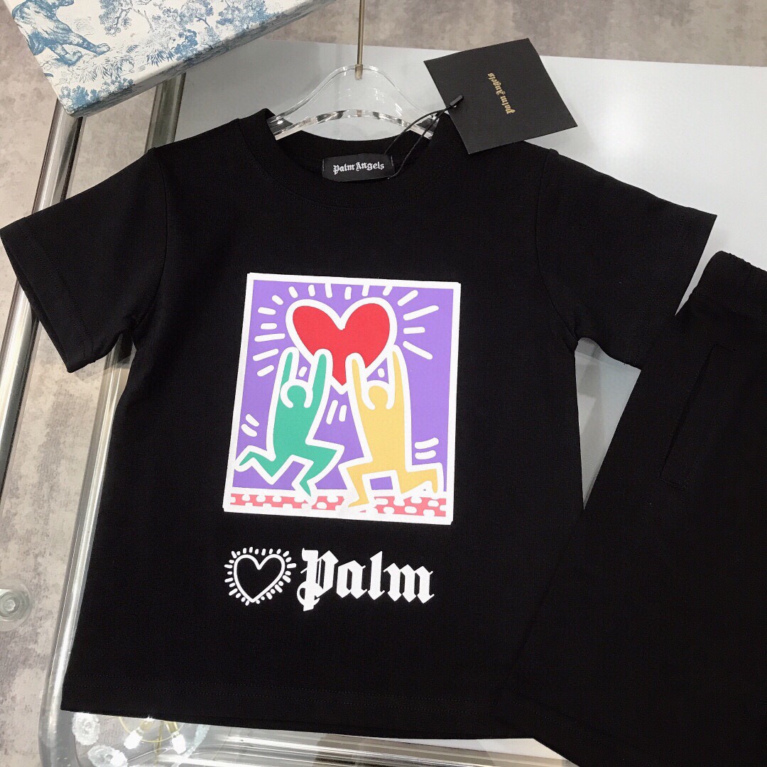 Palm Angels suit 2024/SS Colour: Black, white Size: 100-110-120-130-140-150 [CM] #185 - 图片 4