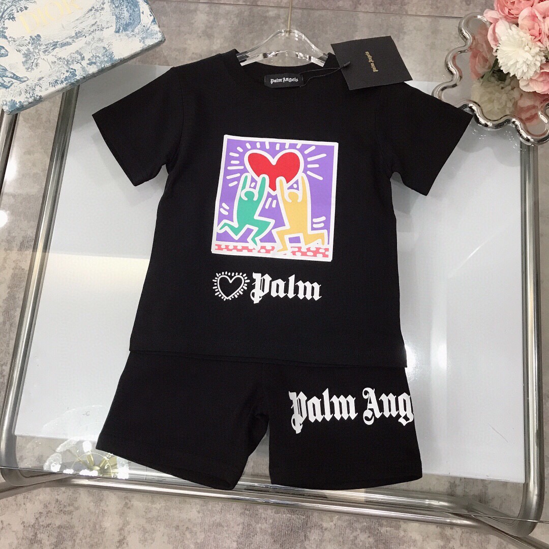 Palm Angels suit 2024/SS Colour: Black, white Size: 100-110-120-130-140-150 [CM] #185 - 图片 3