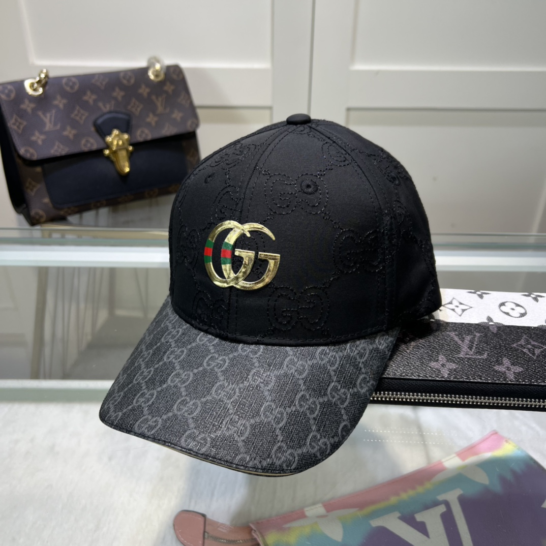 古奇棒球帽️GUCCI官网新品棒球帽原单品质火爆来袭工艺非常精美高档大气上档次！低调奢华方便携带！跑量！