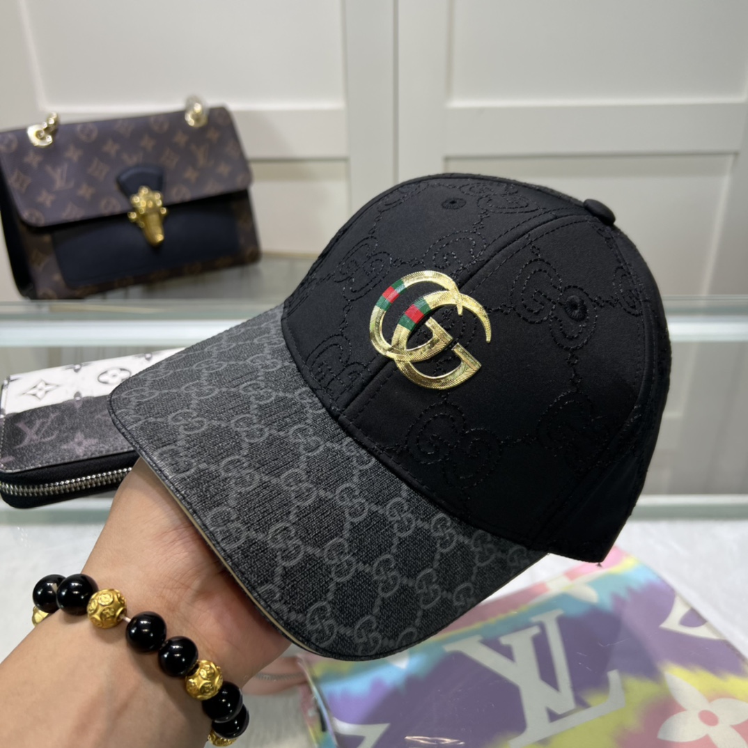 古奇棒球帽️GUCCI官网新品棒球帽原单品质火爆来袭工艺非常精美高档大气上档次！低调奢华方便携带！跑量！