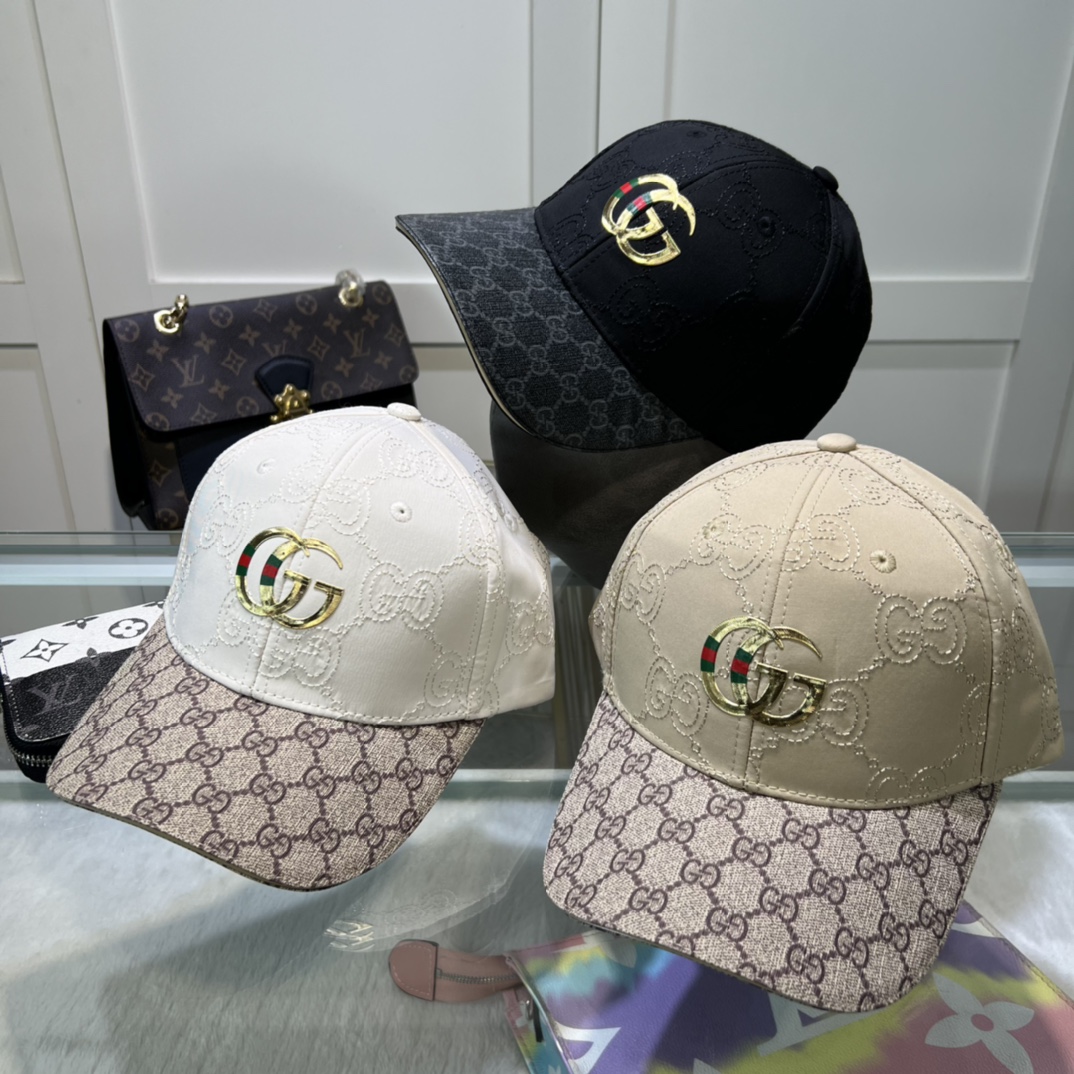 古奇棒球帽️GUCCI官网新品棒球帽原单品质火爆来袭工艺非常精美高档大气上档次！低调奢华方便携带！跑量！