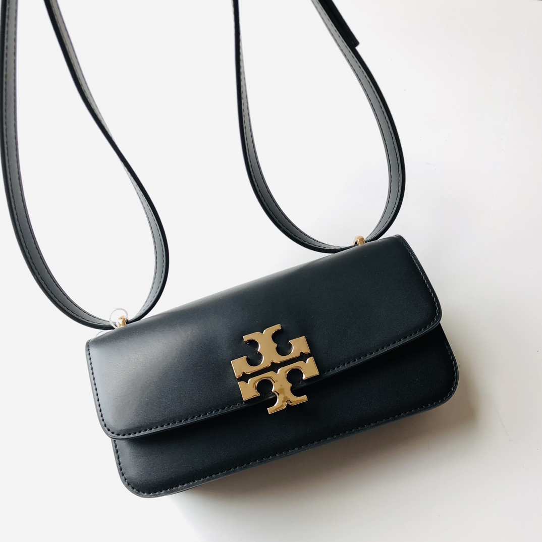 Tory Burch ～Tory Burch豆腐包Eleanor系列单肩包 横版小金砖 包袋版型挺括