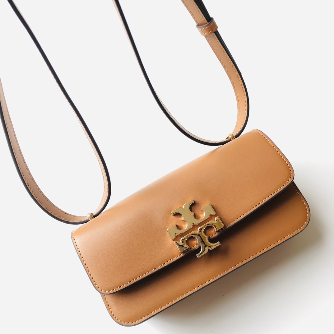 Tory Burch ～Tory Burch豆腐包Eleanor系列单肩包 横版小金砖 包袋版型挺括