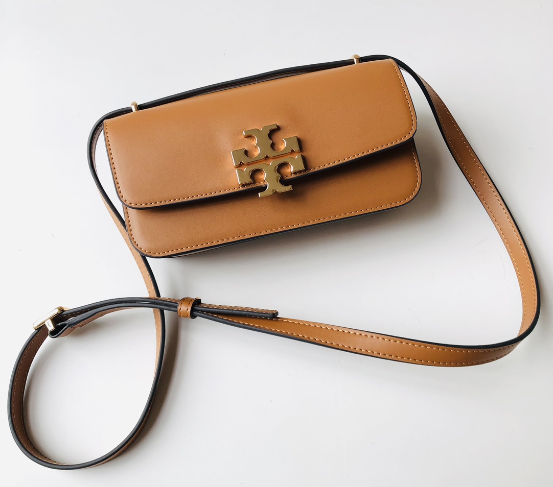 Tory Burch ～Tory Burch豆腐包Eleanor系列单肩包 横版小金砖 包袋版型挺括