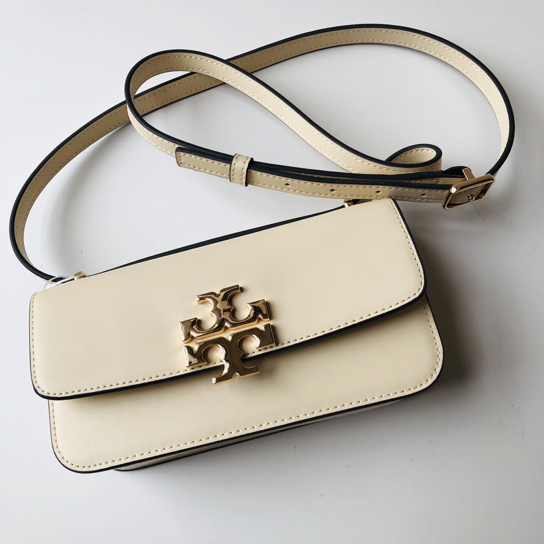 Tory Burch ～Tory Burch豆腐包Eleanor系列单肩包 横版小金砖 包袋版型挺括