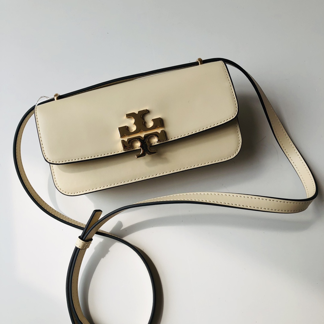 Tory Burch ～Tory Burch豆腐包Eleanor系列单肩包 横版小金砖 包袋版型挺括