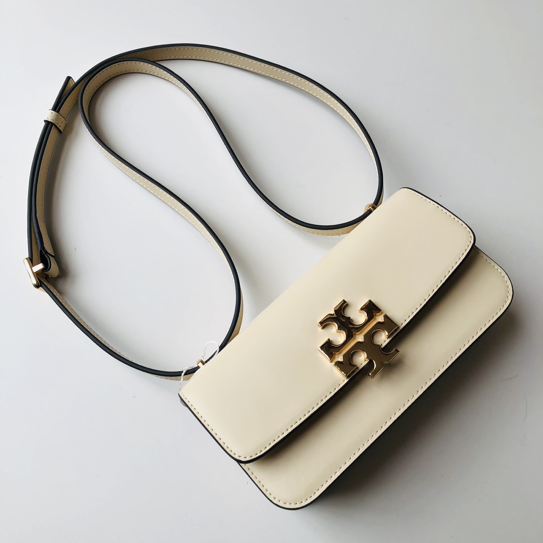 Tory Burch ～Tory Burch豆腐包Eleanor系列单肩包 横版小金砖 包袋版型挺括