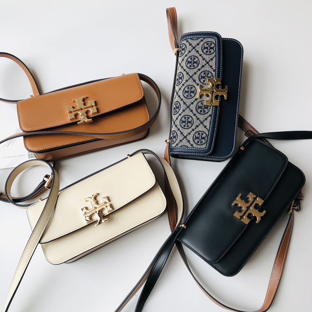Tory Burch ～Tory Burch豆腐包Eleanor系列单肩包 横版小金砖 包袋版型挺括