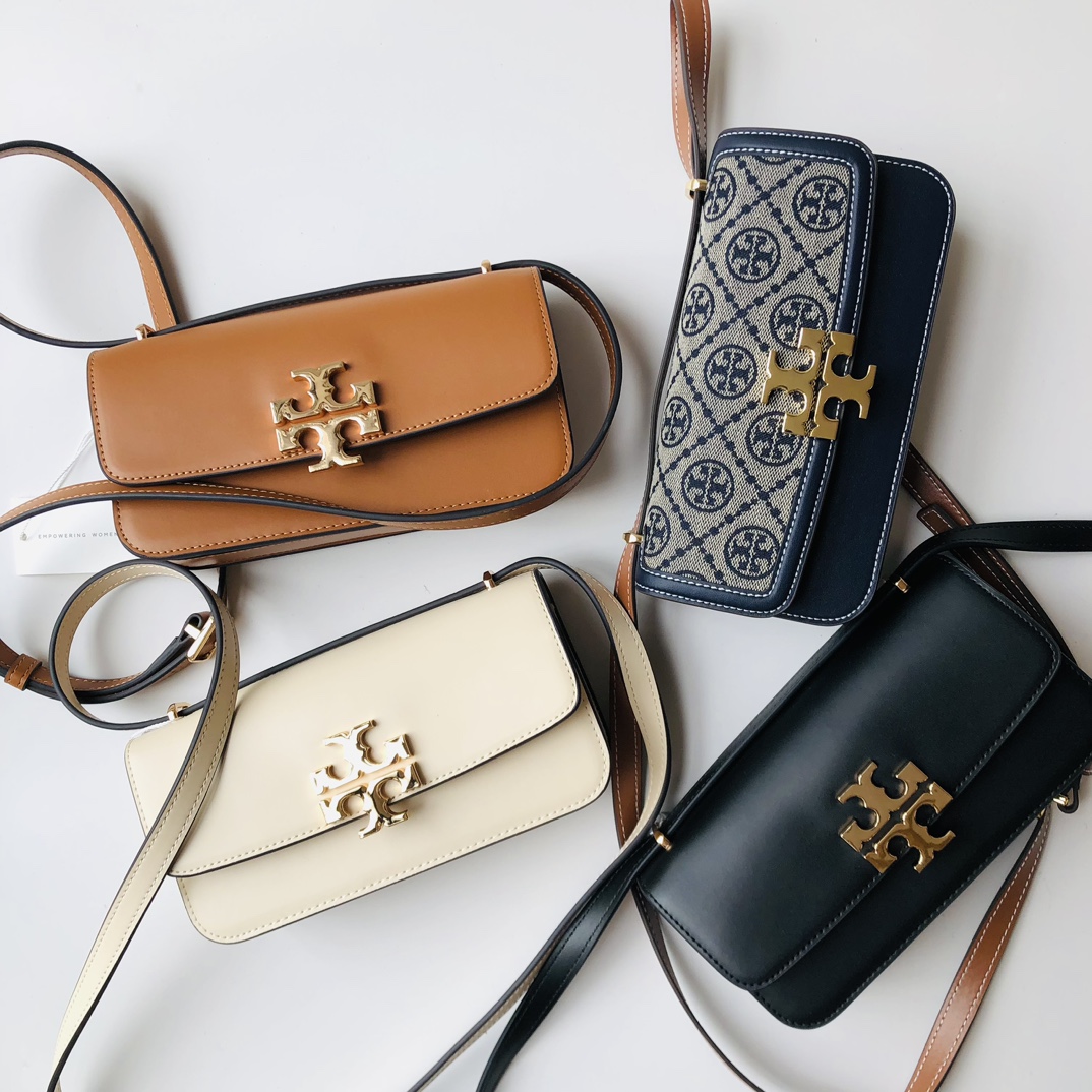 Tory Burch ～Tory Burch豆腐包Eleanor系列单肩包 横版小金砖 包袋版型挺括