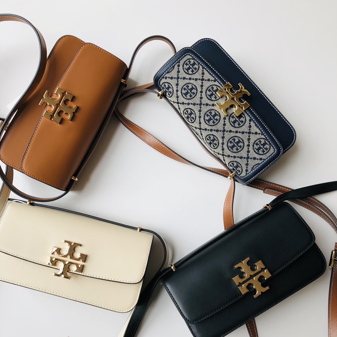 Tory Burch ～Tory Burch豆腐包Eleanor系列单肩包 横版小金砖 包袋版型挺括