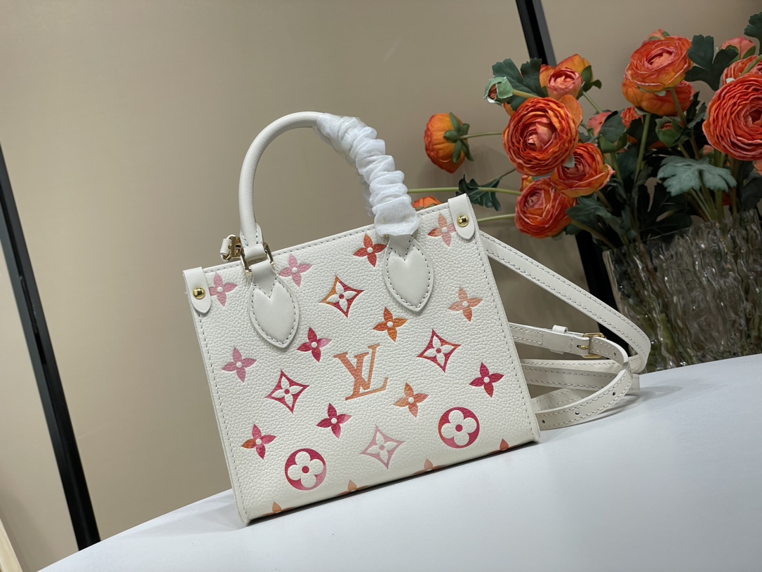 Louis Vuitton Rare edition counter inspection [ONTHEGO BB handbag] M47115 strawberry red (silk screen)