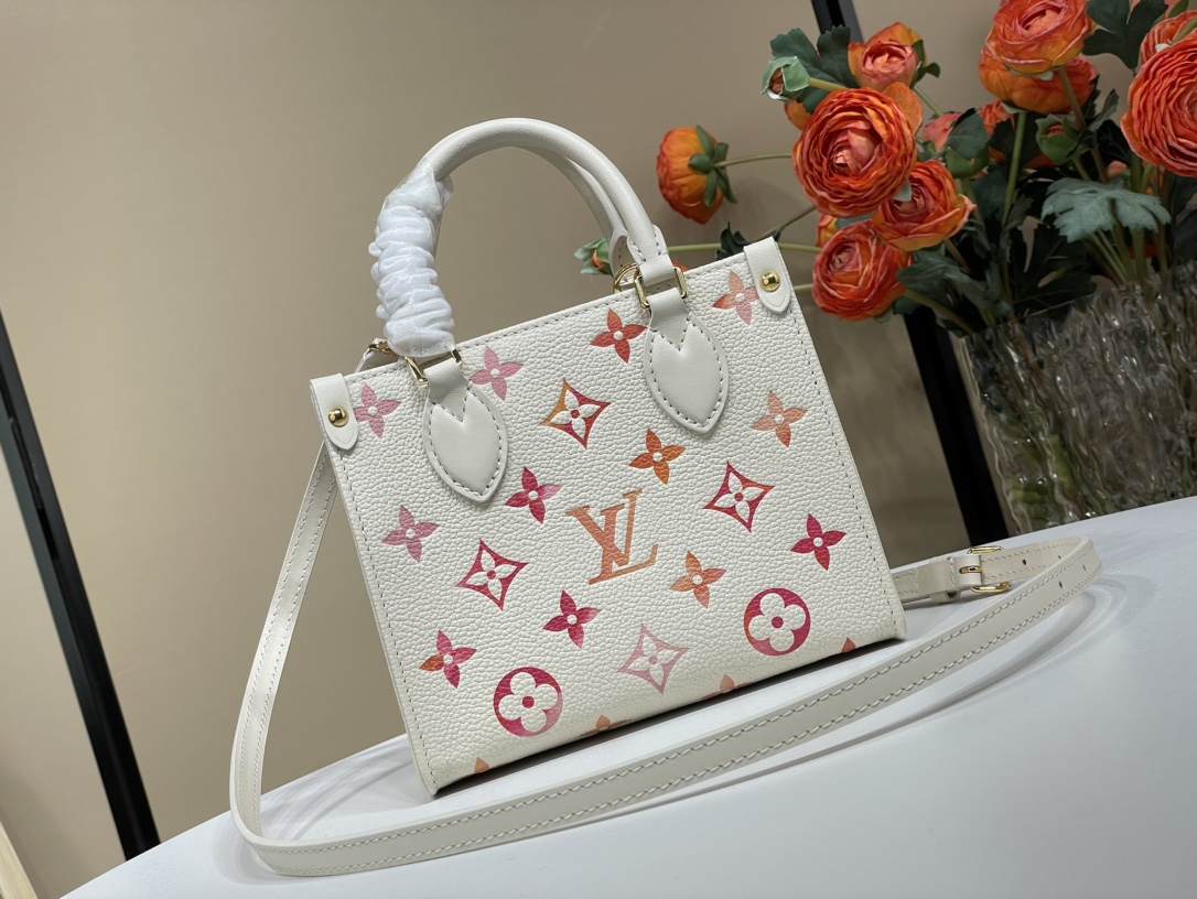 Louis Vuitton Rare edition counter inspection [ONTHEGO BB handbag] M47115 strawberry red (silk screen)