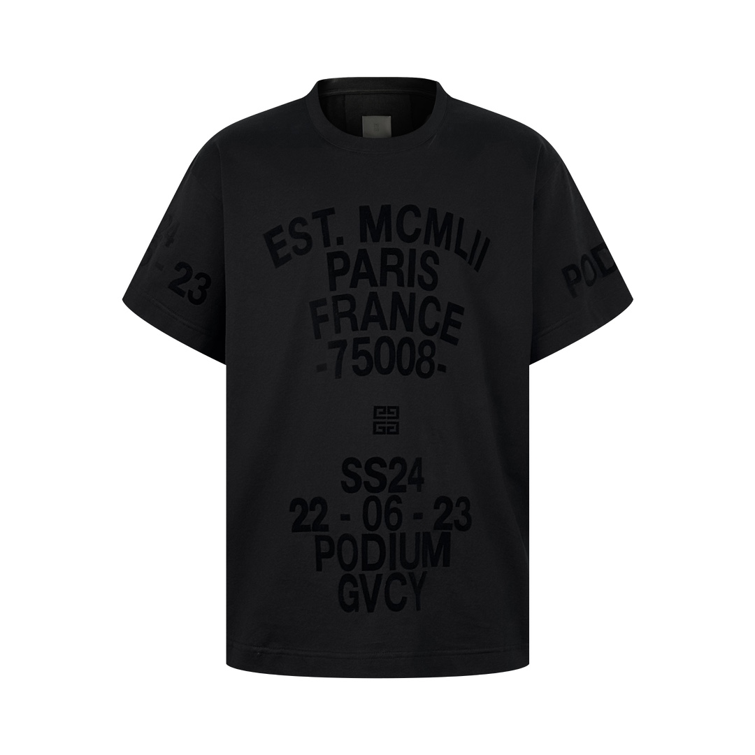 Givenchy Ropa Camiseta Terciopelo Manga corta