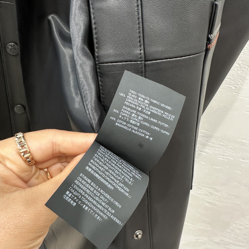 High Quality Women’s Lamb Skin Leather Suit with Embroidery – Stylish and Sophisticated! - 图片 9