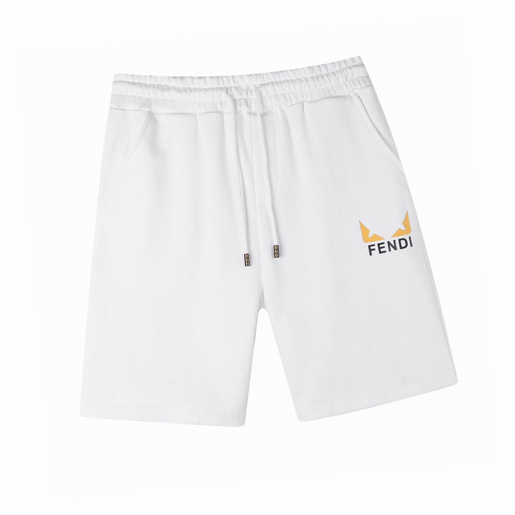 芬迪/Fendi 夏季新款 怪兽眼睛印花字母压胶休闲短裤