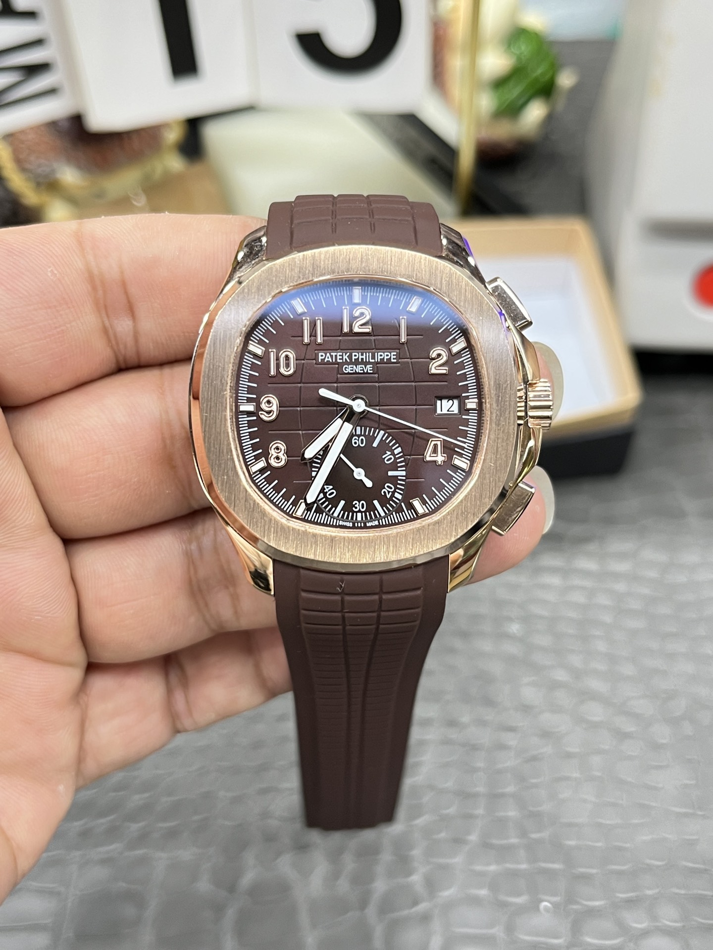 파텍필립 노틸러스 5968 크로노그래프 자동 42.2mm 레플리카 44004