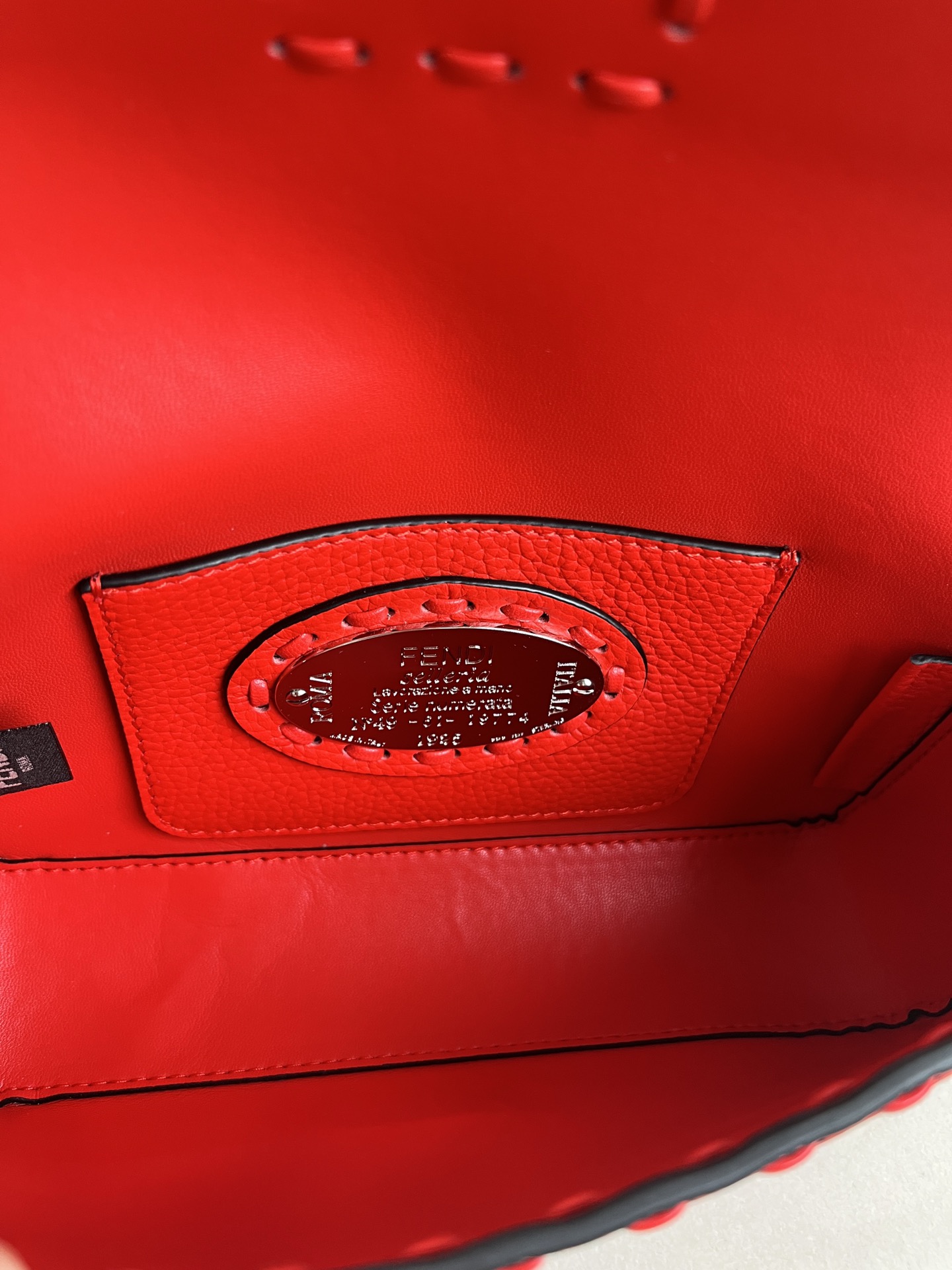 Fendi Baguette Red Leather Shoulder Bag with Chain - Elegant & Stylish 8 i1715845476 8649 7