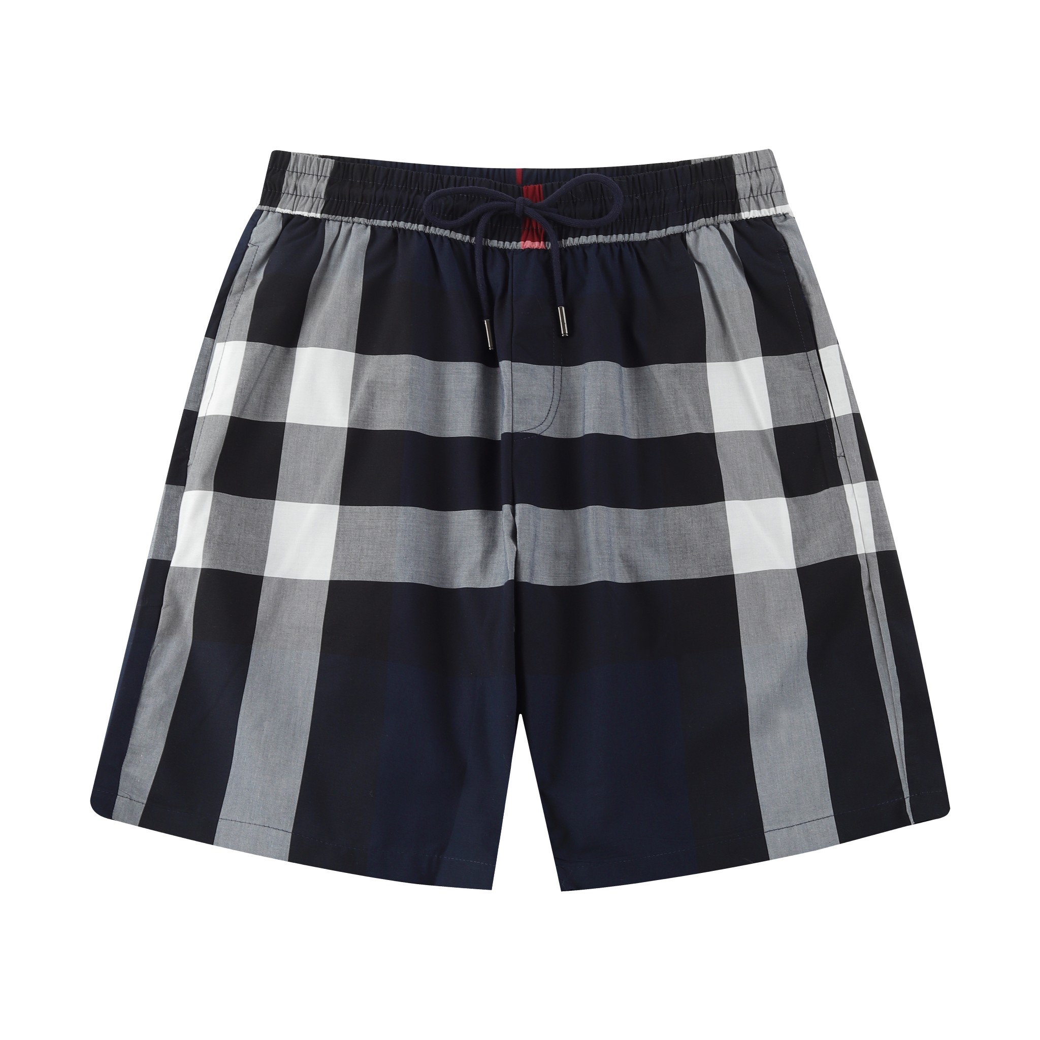 BBR Burberry* pantalones cortos de primavera-verano 2024SS, tejido clásico de cuadros teñido y tejido a medida, cordón …