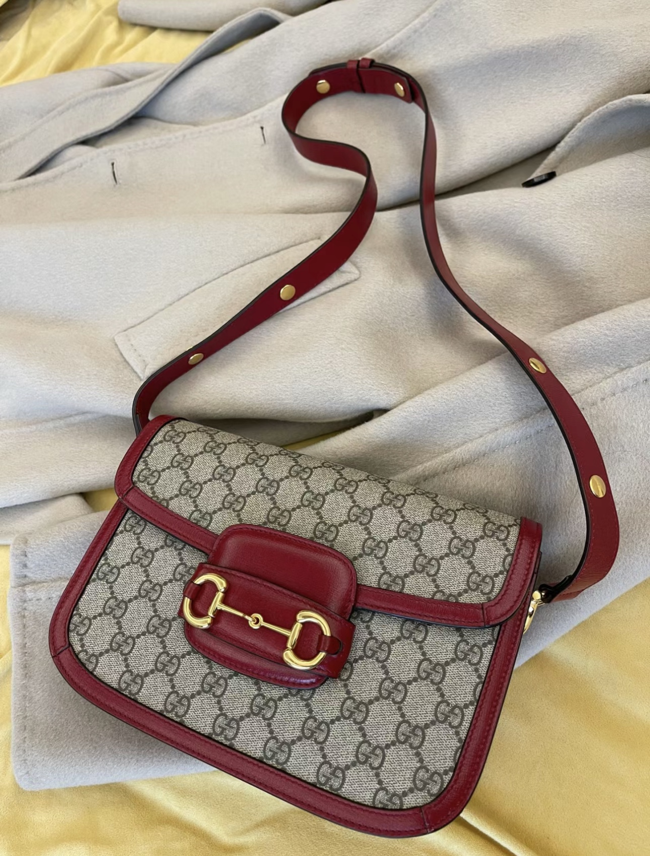 Gucci Horsebit Borse da Sella Tutto rame 1955