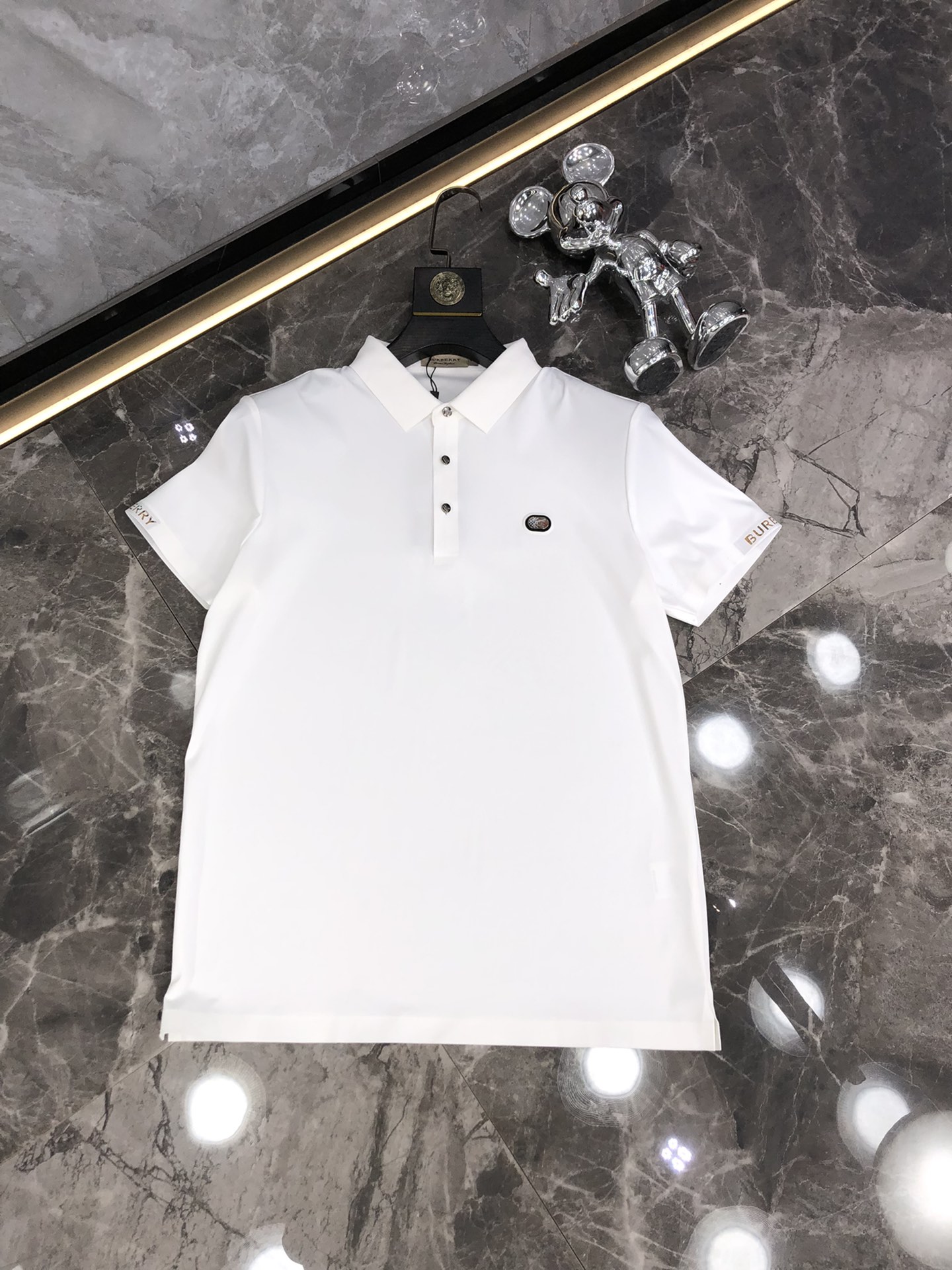 Burberry Clothing Polo T-Shirt White Summer Collection Short Sleeve